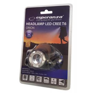 ESPERANZA φακός κεφαλής Cree T6 Orion EOT005, 5W, 600 lumens, μαύρος | Φωτισμός | elabstore.gr