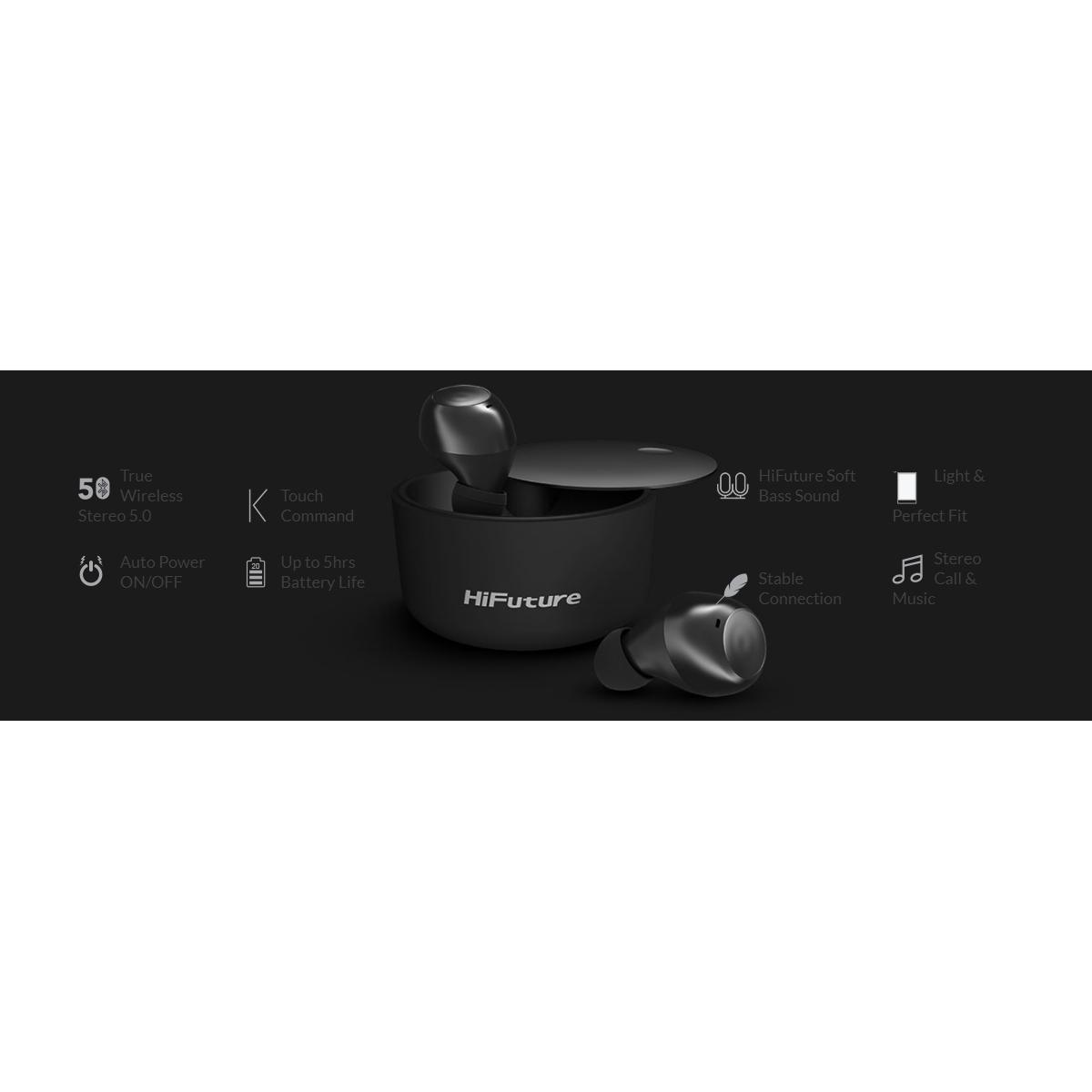 HIFUTURE earphones HeliX με θήκη φόρτισης, true wireless, μαύρα | eLabstore.gr HIFUTURE earphones HeliX με θήκη φόρτισης, true wireless, μαύρα - Image 6