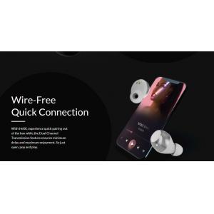 HIFUTURE earphones HeliX με θήκη φόρτισης, true wireless, λευκά | eLabstore.gr