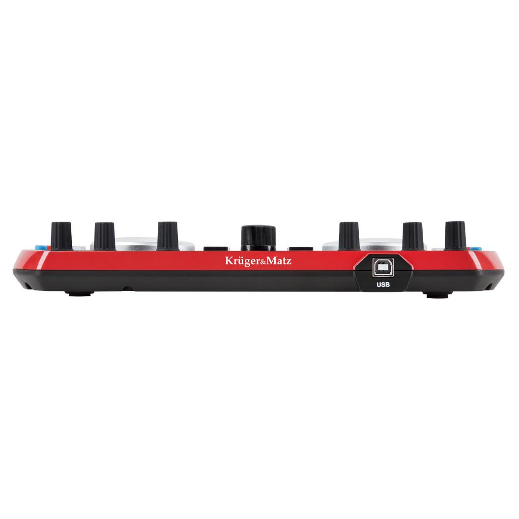 KRUGER&MATZ DJ Controller KMDJ001, μαύρο-κόκκινο | eLabstore.gr KRUGER&MATZ DJ Controller KMDJ001, μαύρο-κόκκινο | Εικόνα & Ήχος | elabstore.gr