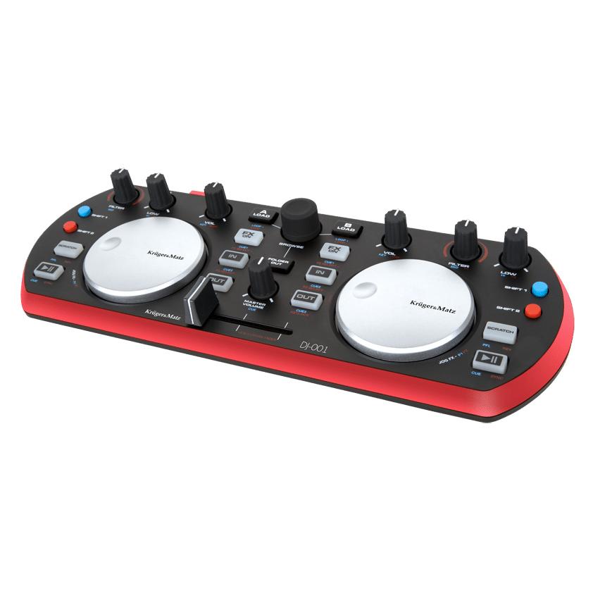 KRUGER&MATZ DJ Controller KMDJ001, μαύρο-κόκκινο | eLabstore.gr KRUGER&MATZ DJ Controller KMDJ001, μαύρο-κόκκινο | Εικόνα & Ήχος | elabstore.gr