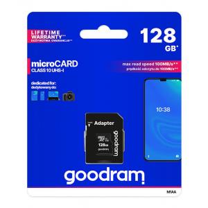 GOODRAM κάρτα μνήμης M1AA microSDΧC UHS-1, 128GB, Class 10 | Συνοδευτικά PC | elabstore.gr