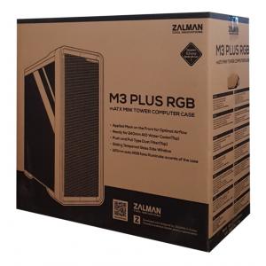 ZALMAN PC case M3 Plus RGB mid tower, 407x210x457mm, 4x RGB fan | eLabstore.gr