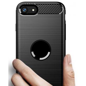 POWERTECH Θήκη Carbon Flexible MOB-1563 για iPhone SE 2020, μαύρη | Αξεσουάρ κινητών | elabstore.gr