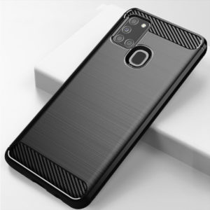 POWERTECH Θήκη Carbon Flexible MOB-1564 για Samsung A21S, μαύρη | Αξεσουάρ κινητών | elabstore.gr