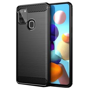 POWERTECH Θήκη Carbon Flexible MOB-1564 για Samsung A21S, μαύρη | Αξεσουάρ κινητών | elabstore.gr