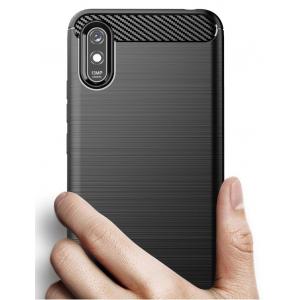 RTECH Θήκη Carbon Flexible MOB-1568 για Xiaomi Redmi 9A, μαύρη | Αξεσουάρ κινητών | elabstore.gr