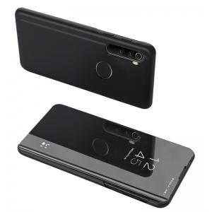 POWERTECH θήκη Clear view MOB-1569, Xiaomi Redmi Note 8T, μάυρη | Αξεσουάρ κινητών | elabstore.gr