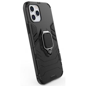 POWERTECH Θήκη Armor Ring MMOB-1589 για iPhone 12 Pro, μαύρη | Αξεσουάρ κινητών | elabstore.gr
