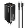 USAMS φορτιστής τοίχου MTXLOGTC01 GaN με καλώδιο, 3xUSB, 65W, μαύρο | eLabstore.gr USAMS φορτιστής τοίχου MTXLOGTC01 GaN με καλώδιο, 3xUSB, 65W, μαύρο | Αξεσουάρ κινητών | elabstore.gr