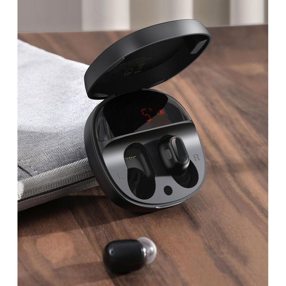 BASEUS earphones Encok WM01 Plus True Wireless, με θήκη φόρτισης, μαύρα | eLabstore.gr BASEUS earphones Encok WM01 Plus True Wireless, με θήκη φόρτισης, μαύρα | Αξεσουάρ κινητών | elabstore.gr