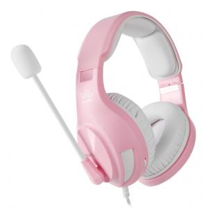 SADES Gaming Headset A2, multiplatform, 3.5mm, ροζ | Συνοδευτικά PC | elabstore.gr