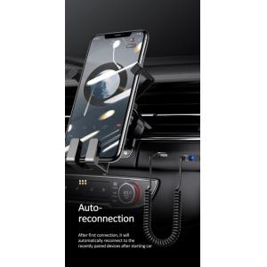 USAMS Bluetooth car audio receiver US-SJ464, μεταλλικό, γκρι | eLabstore.gr USAMS Bluetooth car audio receiver US-SJ464, μεταλλικό, γκρι | Gadgets - Αξεσουάρ | elabstore.gr