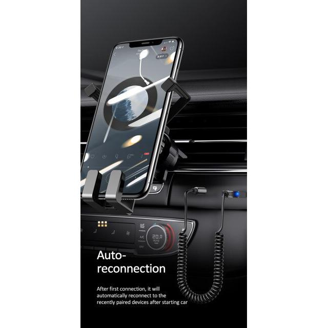 USAMS Bluetooth car audio receiver US-SJ464, μεταλλικό, γκρι | eLabstore.gr USAMS Bluetooth car audio receiver US-SJ464, μεταλλικό, γκρι | Gadgets - Αξεσουάρ | elabstore.gr