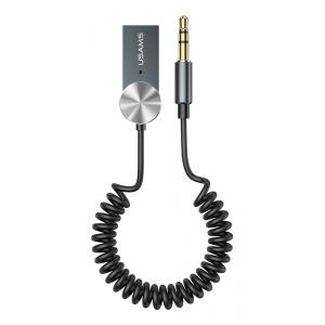 USAMS Bluetooth car audio receiver US-SJ464, μεταλλικό, γκρι | Gadgets - Αξεσουάρ | elabstore.gr