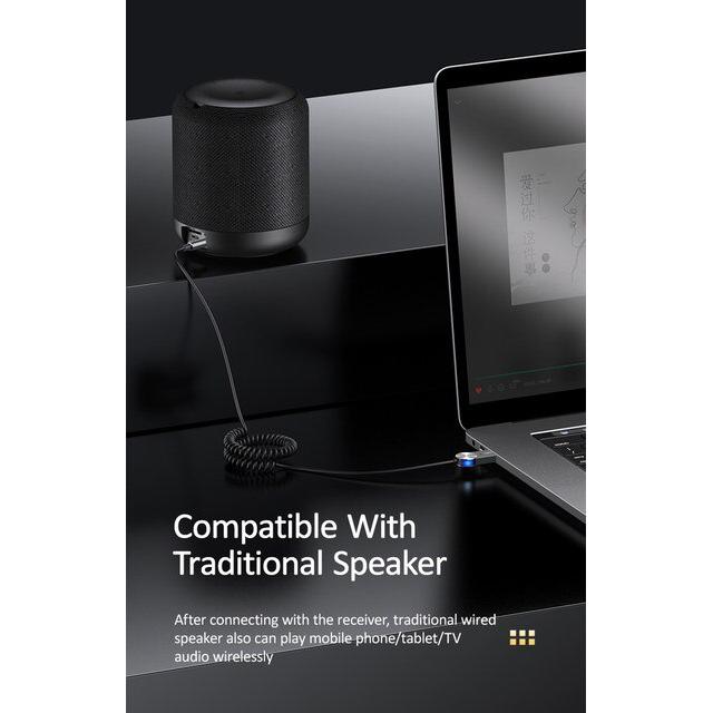 USAMS Bluetooth car audio receiver US-SJ464, μεταλλικό, γκρι | eLabstore.gr USAMS Bluetooth car audio receiver US-SJ464, μεταλλικό, γκρι - Image 6