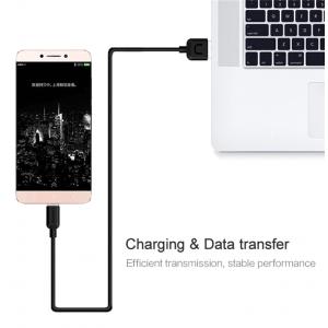 USAMS Καλώδιο USB σε Type-C US-SJ099 U-Turn, 1m, μαύρο | Αξεσουάρ κινητών | elabstore.gr