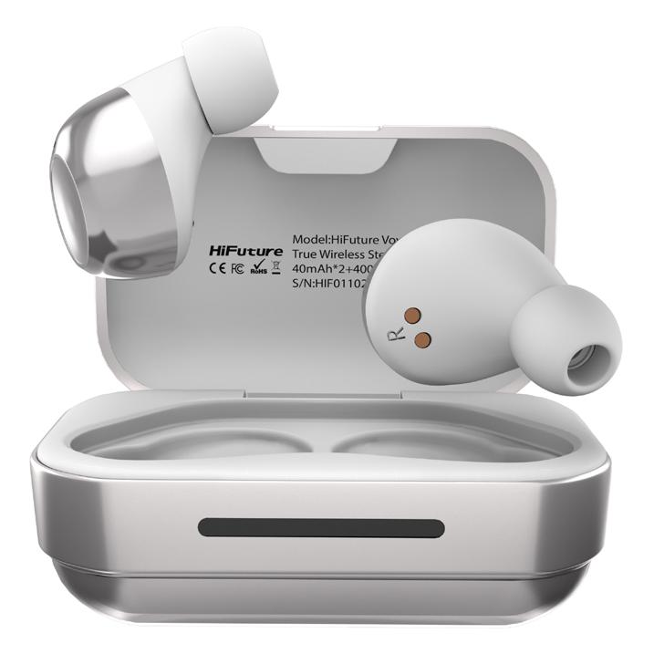 HIFUTURE earphones Voyager με θήκη φόρτισης, true wireless, λευκά | eLabstore.gr HIFUTURE earphones Voyager με θήκη φόρτισης, true wireless, λευκά | Αξεσουάρ κινητών | elabstore.gr
