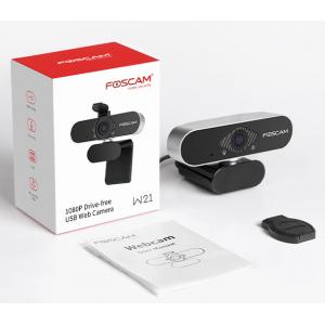 FOSCAM web κάμερα W21, USB, Full HD, μικρόφωνο, 84° γωνία θέασης, μαύρη | eLabstore.gr