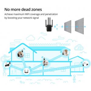 FOSCAM wifi extender WE1, 5GHZ-2.4GHz dual-band, 2x θύρες LAN, μαύρο | Δικτυακά | elabstore.gr