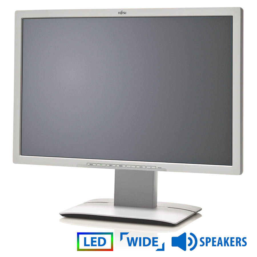 Used Monitor B24W-x LED/Fujitsu/24"/1920x1200/wide/White/Grade B/w/Speakers/VGA& DVI-D & USB HUB | eLabstore.gr Used Monitor B24W-x LED/Fujitsu/24"/1920x1200/wide/White/Grade B/w/Speakers/VGA& DVI-D & USB HUB | Refurbished | elabstore.gr