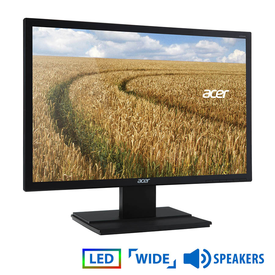 Used Monitor V226WL LED/Acer/22"/1680x1050/wide/w/Speakers/Black/Grade B/VGA&DVI-D | eLabstore.gr Used Monitor V226WL LED/Acer/22"/1680x1050/wide/w/Speakers/Black/Grade B/VGA&DVI-D | Refurbished | elabstore.gr