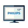 Used Monitor TFT/Philips/17”/Silver or Black/Grade B/D-SUB | Refurbished | elabstore.gr