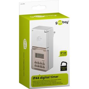 GOOBAY ψηφιακός χρονοδιακόπτης ρεύματος 51301, IP44, λευκός | Τροφοδοσία Ρεύματος | elabstore.gr