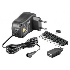 GOOBAY επιτοίχιος φορτιστής 53996, 3V-12V, 12W-1A, 8 tips | Τροφοδοσία Ρεύματος | elabstore.gr