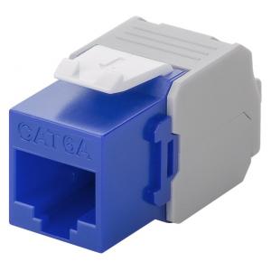 GOOBAY Keystone module RJ45 CAT 6A 90688, UTP, μπλε | Εξοπλισμός IT | elabstore.gr