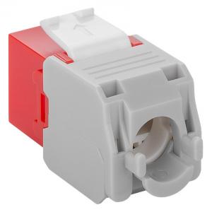 GOOBAY Keystone module RJ45 CAT 6A 90689, UTP, κόκκινο | Εξοπλισμός IT | elabstore.gr