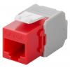 GOOBAY Keystone module RJ45 CAT 6A 90689, UTP, κόκκινο | Εξοπλισμός IT | elabstore.gr