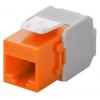 GOOBAY Keystone module RJ45 CAT 6A 90690, UTP, πορτοκαλί | Εξοπλισμός IT | elabstore.gr