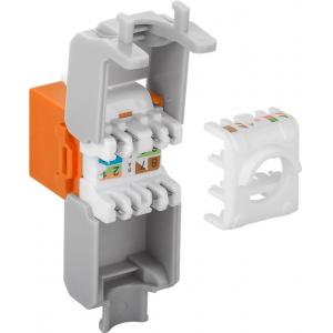 GOOBAY Keystone module RJ45 CAT 6A 90690, UTP, πορτοκαλί | Εξοπλισμός IT | elabstore.gr