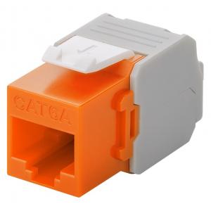 GOOBAY Keystone module RJ45 CAT 6A 90690, UTP, πορτοκαλί | Εξοπλισμός IT | elabstore.gr
