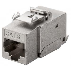 GOOBAY Keystone module RJ45 CAT 6A 90863, STP, 250 MHz, ασημί | Εξοπλισμός IT | elabstore.gr