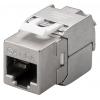 GOOBAY Keystone module RJ45 CAT 6A 90864, STP, 500 MHz, slim-line, ασημί | Εξοπλισμός IT | elabstore.gr