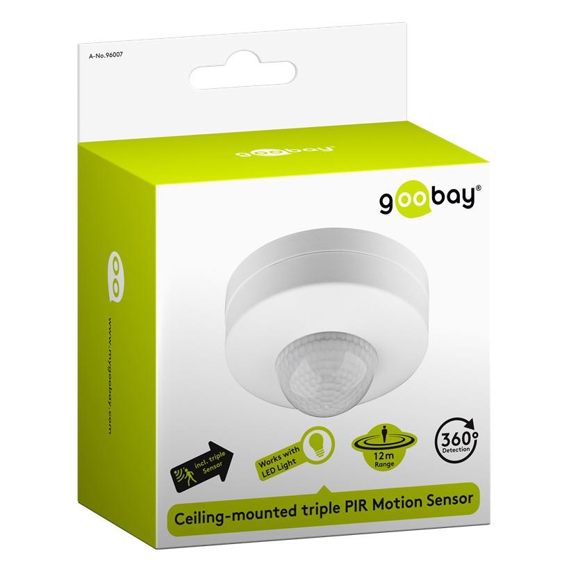 GOOBAY αισθητήρας κίνησης 96007, εσωτερική χρήση, 360°, 6m, IP20, λευκό | eLabstore.gr GOOBAY αισθητήρας κίνησης 96007, εσωτερική χρήση, 360°, 6m, IP20, λευκό | Φωτισμός | elabstore.gr