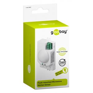 GOOBAY Microwave ανιχνευτής κίνησης 96011, εσωτ. χρήση, 360° 8m, λευκό | Φωτισμός | elabstore.gr