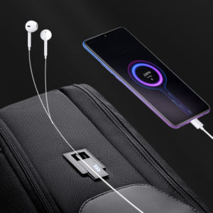 ARCTIC HUNTER τσάντα πλάτης B00415-BK με θήκη laptop, USB, μαύρη | Οικιακές & Προσωπικές Συσκευές | elabstore.gr