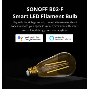 SONOFF Smart λάμπα LED Filament B02-F-ST64, Wi-Fi, 7W, E27, 1800K-5000K | eLabstore.gr SONOFF Smart λάμπα LED Filament B02-F-ST64, Wi-Fi, 7W, E27, 1800K-5000K | Φωτισμός | elabstore.gr