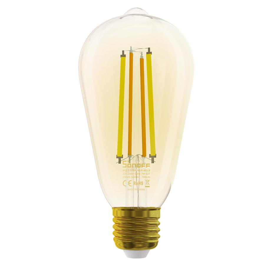 SONOFF Smart λάμπα LED Filament B02-F-ST64, Wi-Fi, 7W, E27, 1800K-5000K | eLabstore.gr SONOFF Smart λάμπα LED Filament B02-F-ST64, Wi-Fi, 7W, E27, 1800K-5000K | Φωτισμός | elabstore.gr