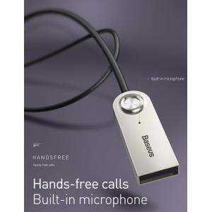 BASEUS Bluetooth car audio receiver CABA01-01, μεταλλικό, γκρι | eLabstore.gr