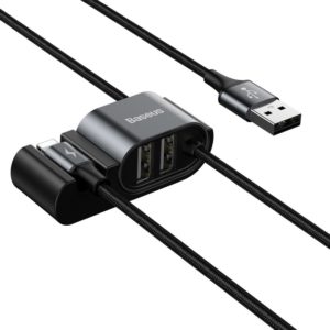 BASEUS καλώδιο αυτοκινήτου USB σε Lightning CALHZ-01, 2x USB, 3A, μαύρο | eLabstore.gr BASEUS καλώδιο αυτοκινήτου USB σε Lightning CALHZ-01, 2x USB, 3A, μαύρο | Αξεσουάρ κινητών | elabstore.gr