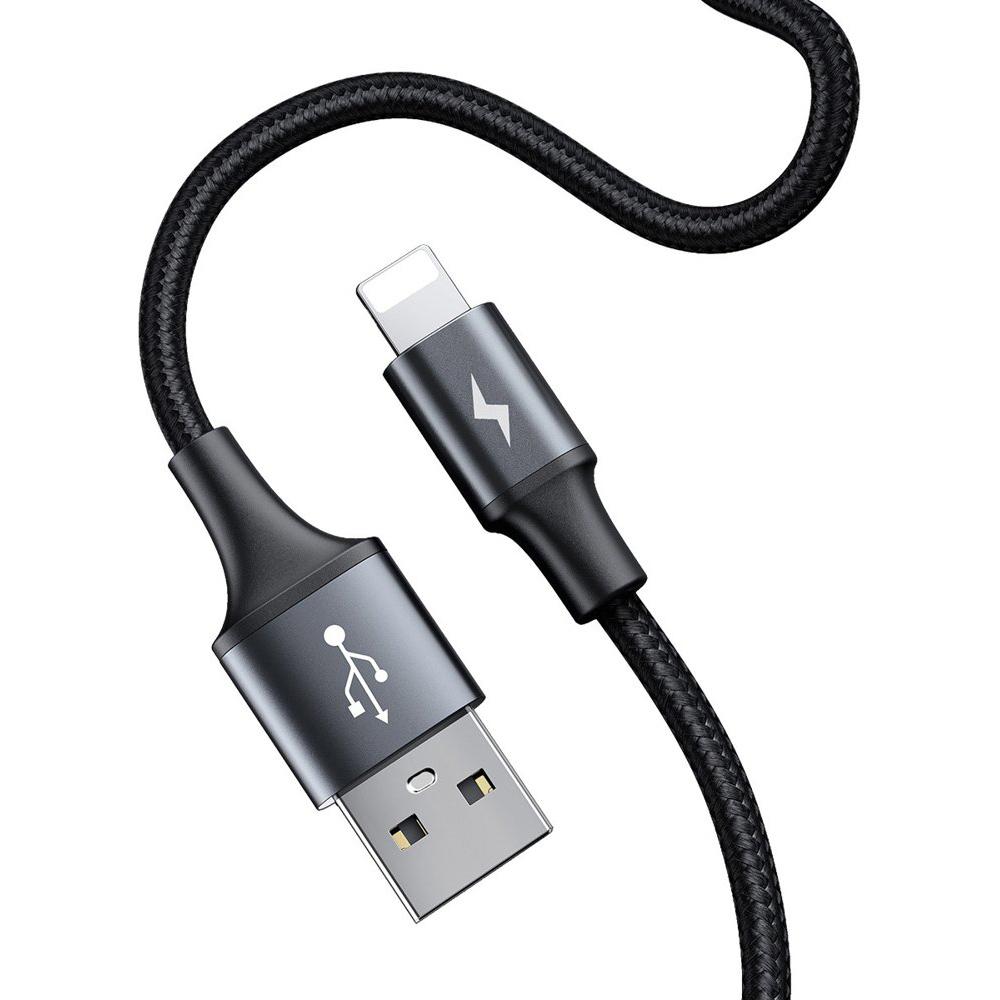 BASEUS καλώδιο αυτοκινήτου USB σε Lightning CALHZ-01, 2x USB, 3A, μαύρο | eLabstore.gr BASEUS καλώδιο αυτοκινήτου USB σε Lightning CALHZ-01, 2x USB, 3A, μαύρο | Αξεσουάρ κινητών | elabstore.gr