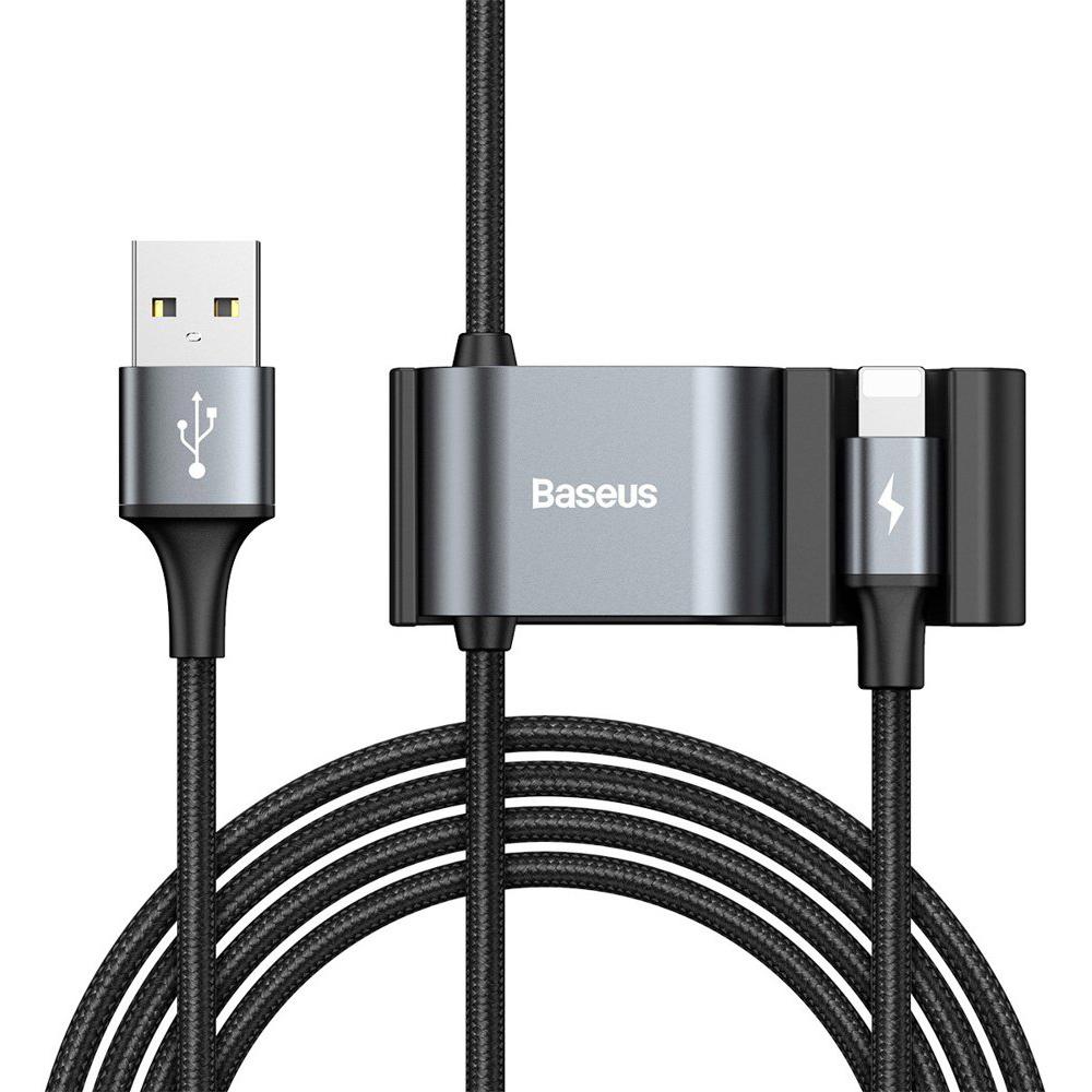 BASEUS καλώδιο αυτοκινήτου USB σε Lightning CALHZ-01, 2x USB, 3A, μαύρο | eLabstore.gr BASEUS καλώδιο αυτοκινήτου USB σε Lightning CALHZ-01, 2x USB, 3A, μαύρο | Αξεσουάρ κινητών | elabstore.gr