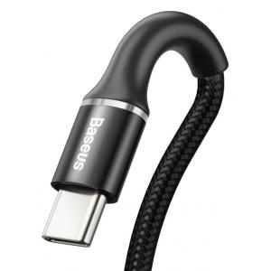 BASEUS καλώδιο USB σε USB Type-C CATGH-E01, LED, 2A, 3m, μαύρο | Αξεσουάρ κινητών | elabstore.gr