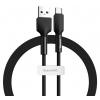 BASEUS καλώδιο USB σε USB Type-C CATGJ-A01 σιλικόνης, 2A, 2m, μαύρο | Αξεσουάρ κινητών | elabstore.gr