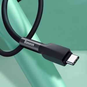 BASEUS καλώδιο USB σε USB Type-C CATGJ-A01 σιλικόνης, 2A, 2m, μαύρο | Αξεσουάρ κινητών | elabstore.gr