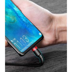 BASEUS καλώδιο USB Type-C CATKLF-AL91, 20V 5A 100W, 2m, μαύρο-κόκκινο | Αξεσουάρ κινητών | elabstore.gr